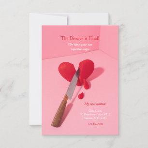 Scheidungsankündigung Einladung