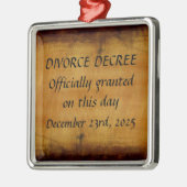 Scheidungsbeschluss Ornament Aus Metall (Links)