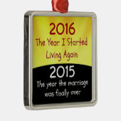 Scheidungsfeier 2015 ornament aus metall (Rechts)
