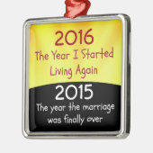 Scheidungsfeier 2015 ornament aus metall (Links)