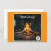 Scheidungsjahr Feiertagspostkarte (Vorne/Hinten)