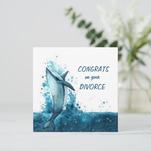 Scheidungskarte (Stehend Vorderseite)