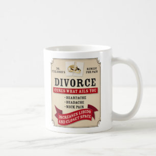 Scheidungslabel für Medizinische Zwecke Kaffeetasse