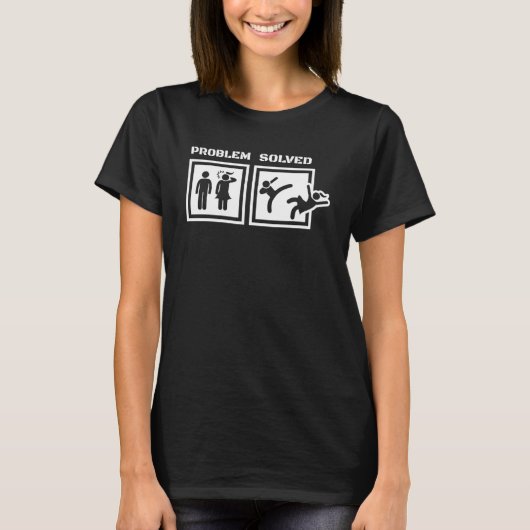 Scheidungsmänner und Problem gelöst mit geschieden T-Shirt (Vorderseite)