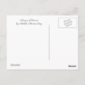 Scheidungsmaske Postkarte (Rückseite)