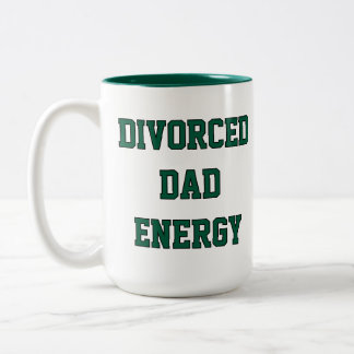 Scheidungspapa-Energie-Tasse Zweifarbige Tasse