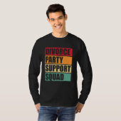 Scheidungsparty Support Squad retro Scheidung Vint T-Shirt (Vorne ganz)