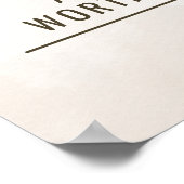 Scheidungsparty Willkommensschild Poster (Ecke)