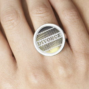 Scheidungsring in Silbergold Ring