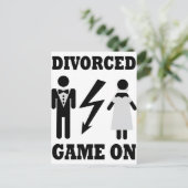 Scheidungsspiel Postkarte (Stehend Vorderseite)