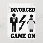 Scheidungsspiel Postkarte (Vorne/Hinten)