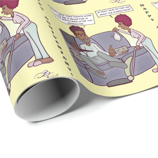 Scheidungsziffer Geschenkpapier (Rolleneckpunkt)