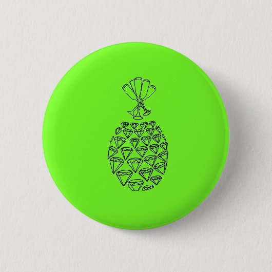 Schein-Ananas-Knopf Button (Vorderseite)