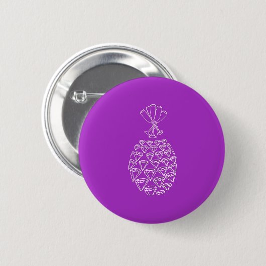 Schein-Ananas-Knopf Button (Vorne & Hinten)