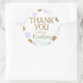 Schein besprühen Punkte danken Ihnen zu Runder Aufkleber (Tasche)