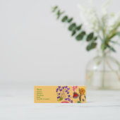 Schein-Blumenkarte Mini Visitenkarte (Stehend Vorderseite)