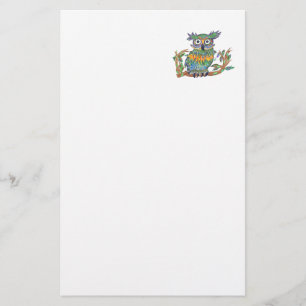 Schein-Eule Briefpapier