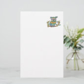 Schein-Eule Briefpapier (Stehend Vorderseite)