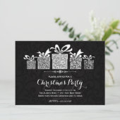 Schein-Geschenk Chrismas Einladung (Stehend Vorderseite)