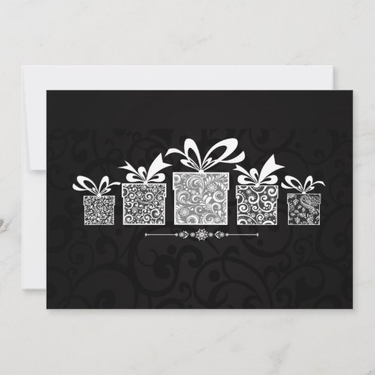 Schein-Geschenk Chrismas Einladung (Rückseite)