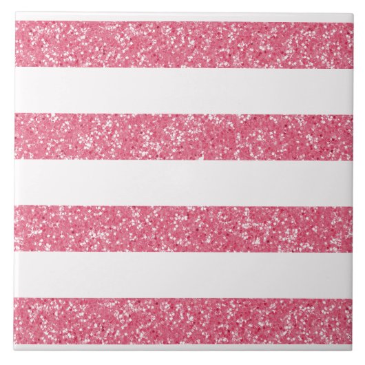 Schein-Glitzer-Blick Stripes Fliese (Vorderseite)