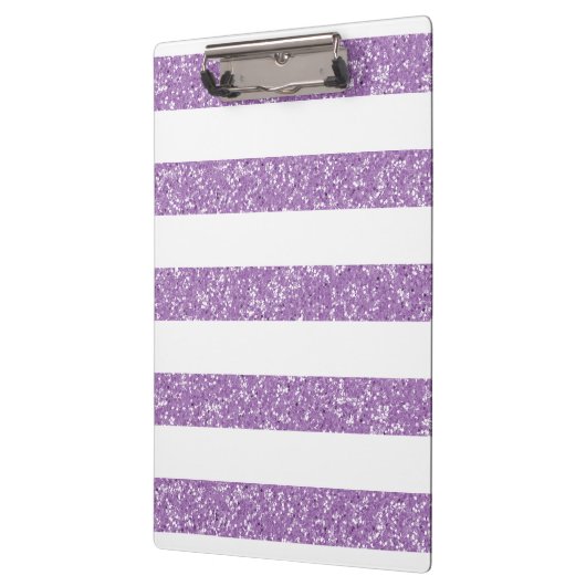 Schein-Glitzer-Blick Stripes Klemmbrett (Links)