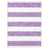 Schein-Glitzer-Blick Stripes Klemmbrett (Rückseite)