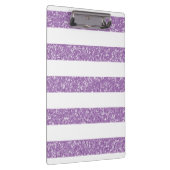 Schein-Glitzer-Blick Stripes Klemmbrett (Rechts)