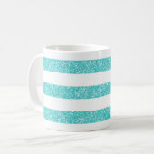 Schein-Glitzer-Blick Stripes Tasse (Vorderseite Links)