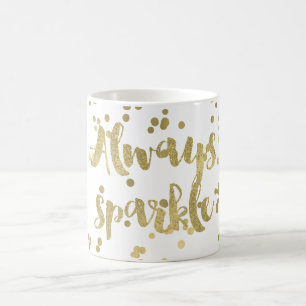 Schein-GoldConfetti Kaffeetasse