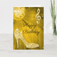 Schein-Heels-Golddisco-Ball