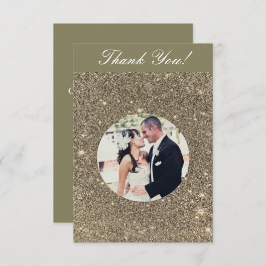 Schein-Hochzeits-Foto danken Ihnen Karten