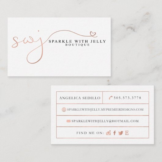 Schein mit Gelee-Visitenkarten Visitenkarte (Vorne/Hinten)