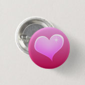 Schein-rosa Herz Button (Vorne & Hinten)