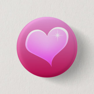 Schein-rosa Herz Button