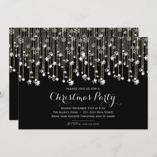 Schein spielt Chrismas Einladung die Hauptrolle (Vorne/Hinten)