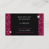 Schein u. Glanz Fuschia u. Zebra: Visitenkarten Visitenkarte (Rückseite)