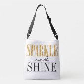 Schein-und Shine-niedliche Zitat-Typografie Tragetaschen Mit Langen Trägern (Rückseite)