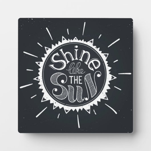 Schein wie die Sonne Fotoplatte (Vorderseite)