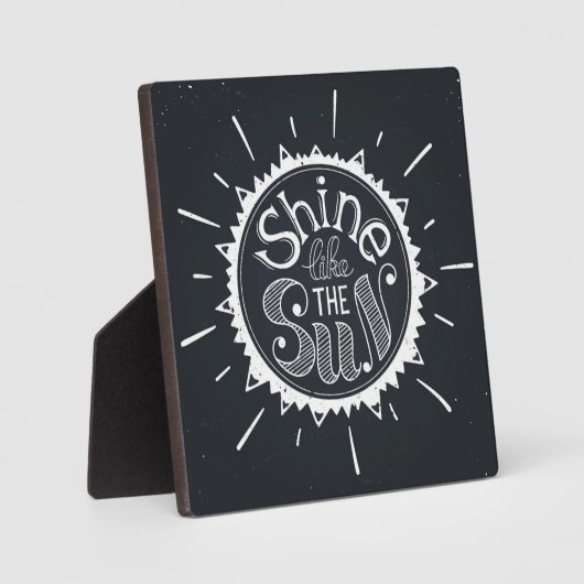 Schein wie die Sonne Fotoplatte (Vorderseite)