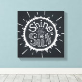 Schein wie die Sonne Leinwanddruck (Insitu (Holzboden))