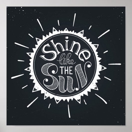 Schein wie die Sonne Poster (Vorne)