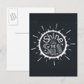 Schein wie die Sonne Postkarte (Vorne/Hinten)
