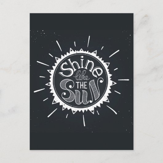 Schein wie die Sonne Postkarte (Vorderseite)