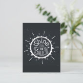 Schein wie die Sonne Postkarte (Stehend Vorderseite)