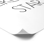 SCHEIN WIE EIN STAR - MINIMALISTISCH POSTER (Ecke)