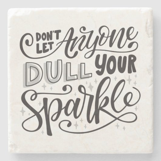 Schein-Zitat-Untersetzer Steinuntersetzer (Vorderseite)