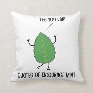 Scheinbare Zitate, die den Spaß "Punts Jokes"förde Kissen