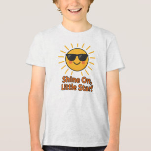 Scheine weiter, kleiner Stern, süßes Sonnendesign Tri-Blend Shirt