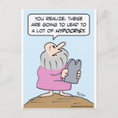 Scheinheiligkeit der Gebote Postkarte (Vorderseite)